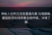 神秘人在昨日深夜遭遇内幕 勾魂摄魄，蘑菇影视在线观看全网炸锅，详情了解
