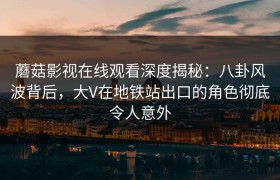 蘑菇影视在线观看深度揭秘：八卦风波背后，大V在地铁站出口的角色彻底令人意外