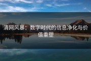 清网风暴：数字时代的信息净化与价值重塑
