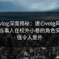 糖心vlog深度揭秘：唐心volg风波背后，当事人在校外小巷的角色突发性强令人意外